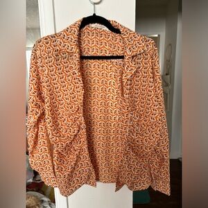 70s Button down blouse super groovy! 70s-esque Size S